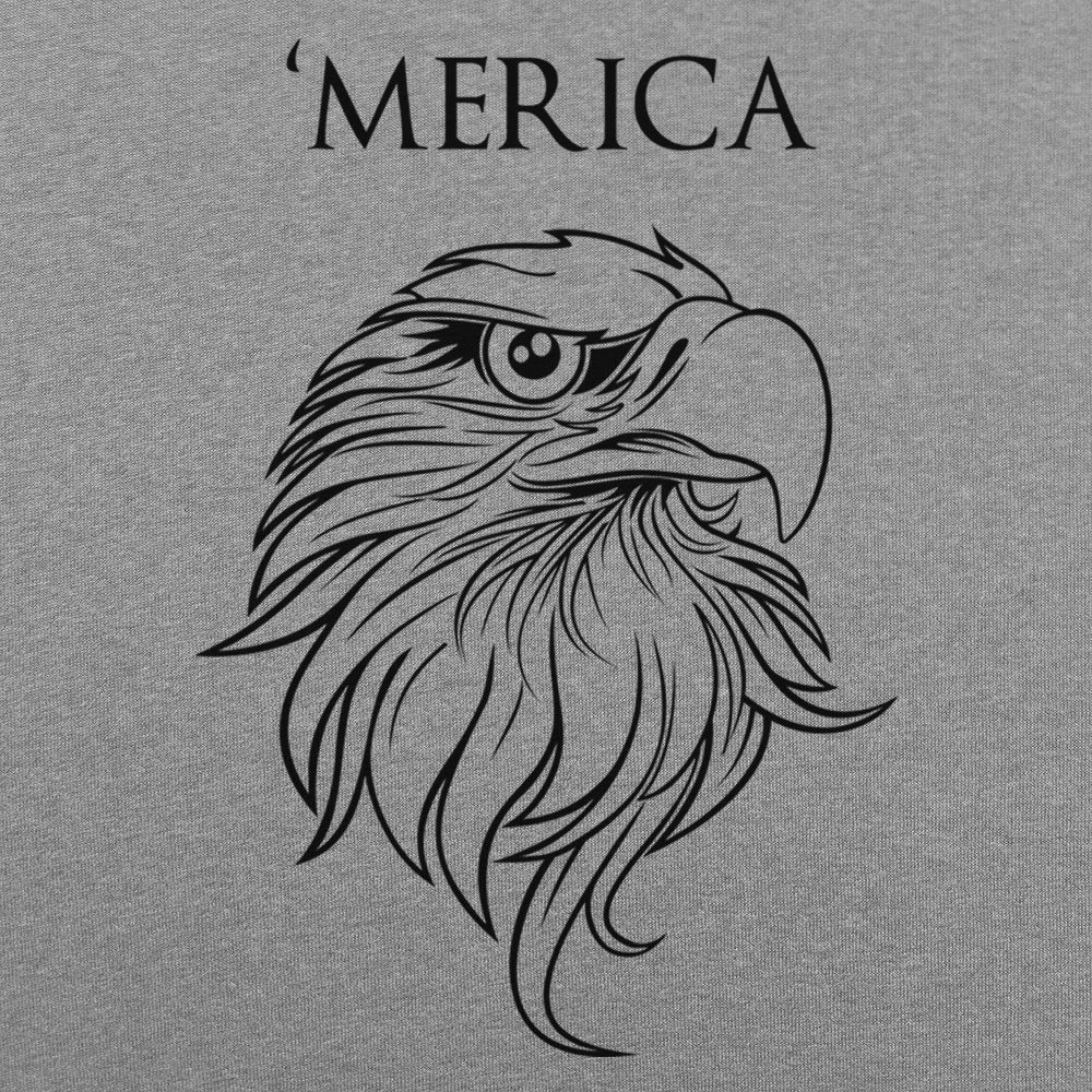 'Merica - Bald Eagle Head Patriotic Design