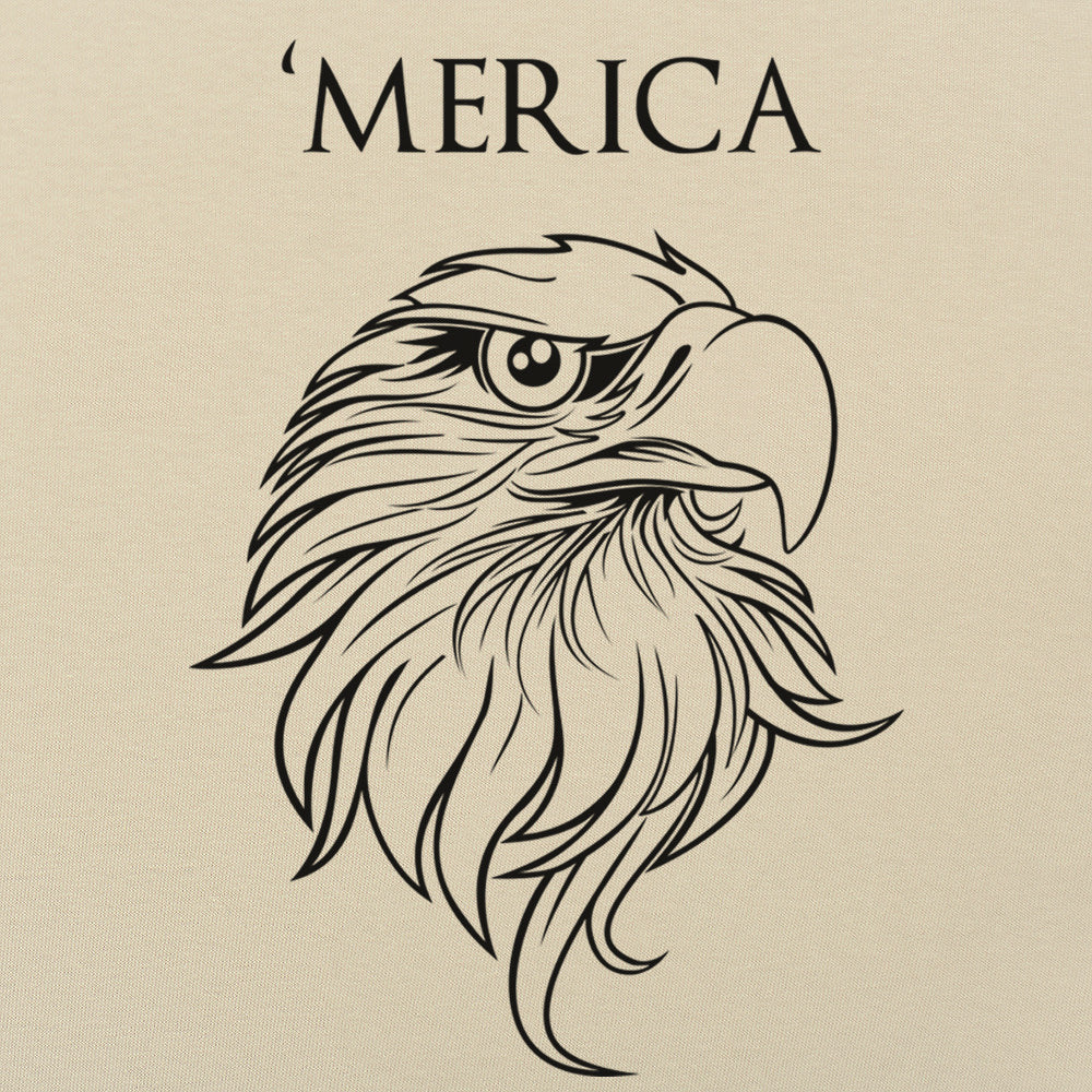 'Merica - Bald Eagle Head Patriotic Design
