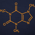 Mighty Caffeine Molecule Chemical Structure Diagram