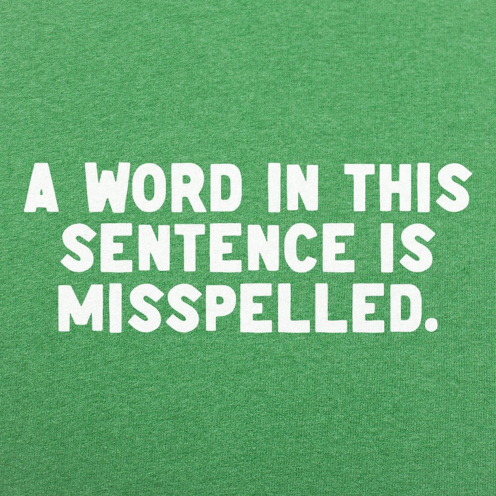 A Word in This Sentence is Misspelled Grammar Joke