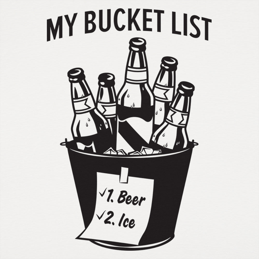 My Bucket List Beer Bottles on Ice Checklist