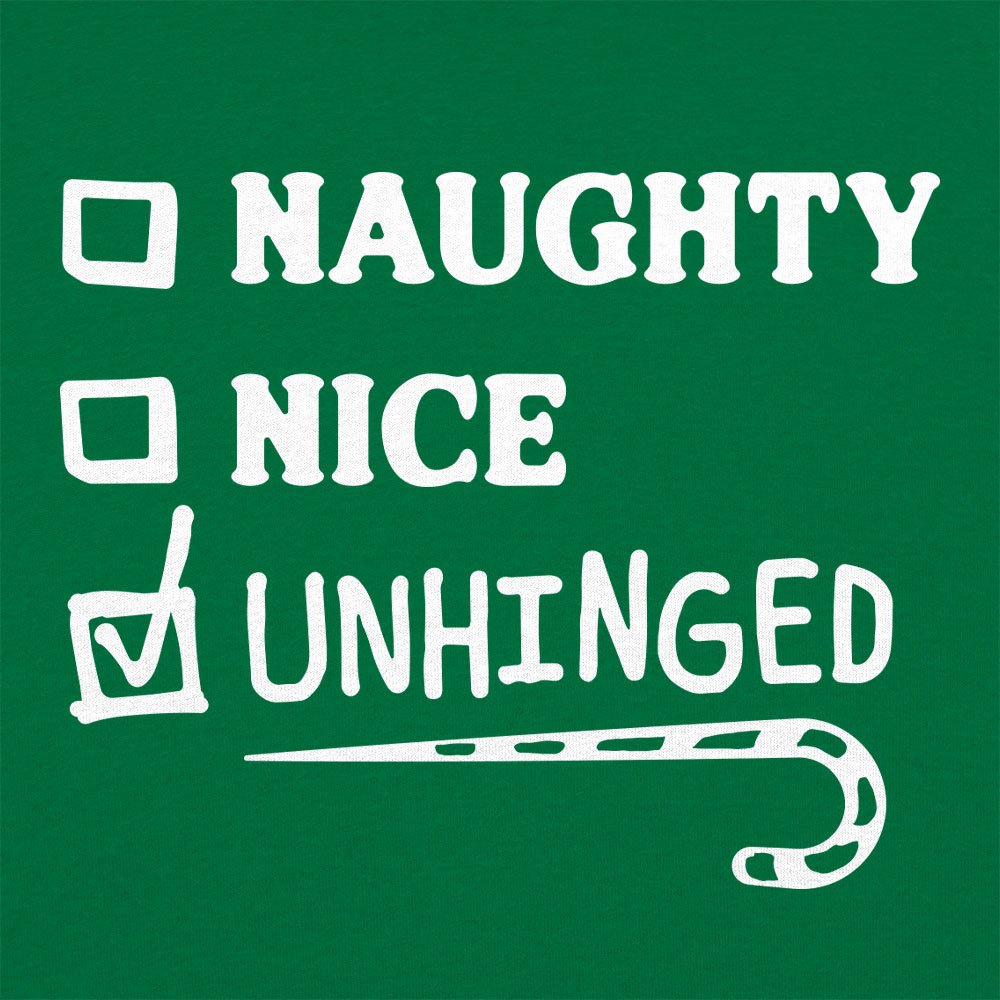 Naughty Nice Unhinged Christmas Checklist