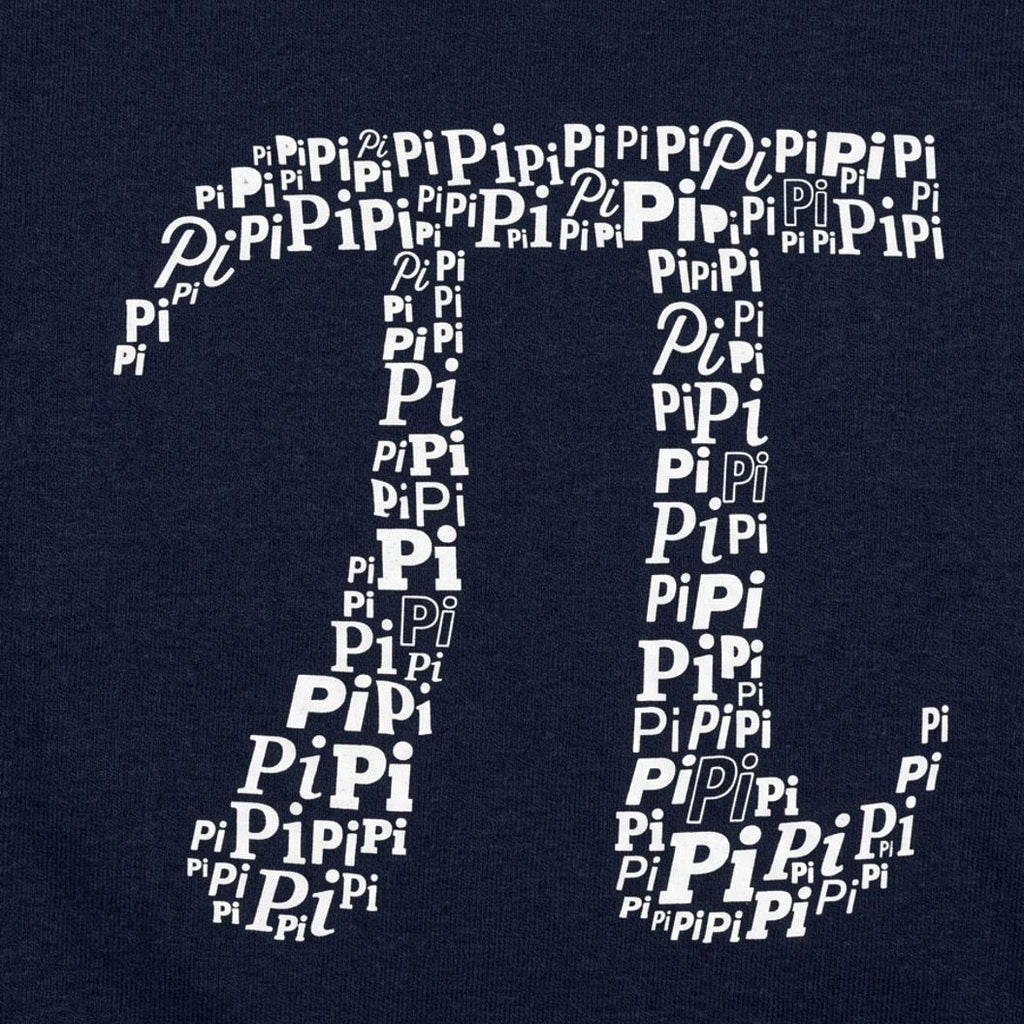 Pi Of Pi Symbol Made of the Word Pi