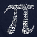 Pi Of Pi Symbol Made of the Word Pi