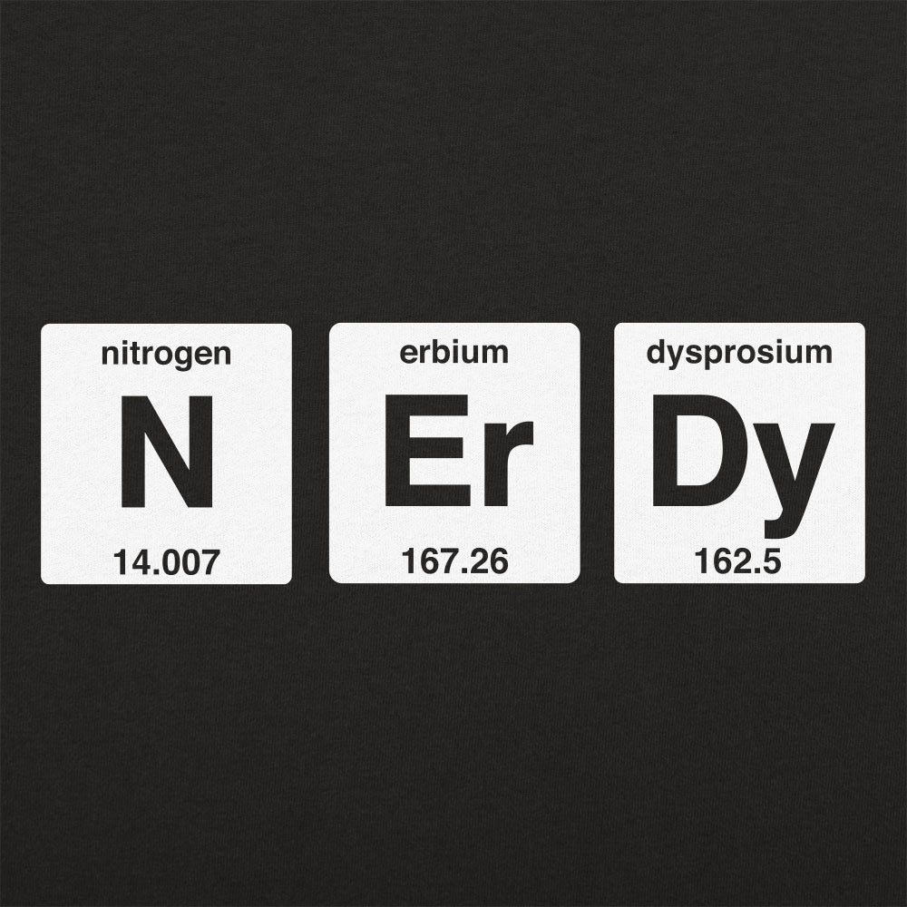 Nerdy Periodic Table Elements Nitrogen Erbium Dysprosium