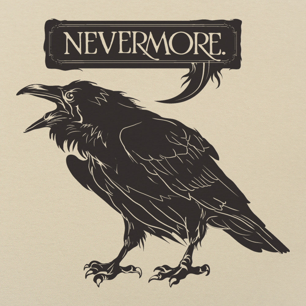 Nevermore Raven Quoting Edgar Allan Poe's Poem