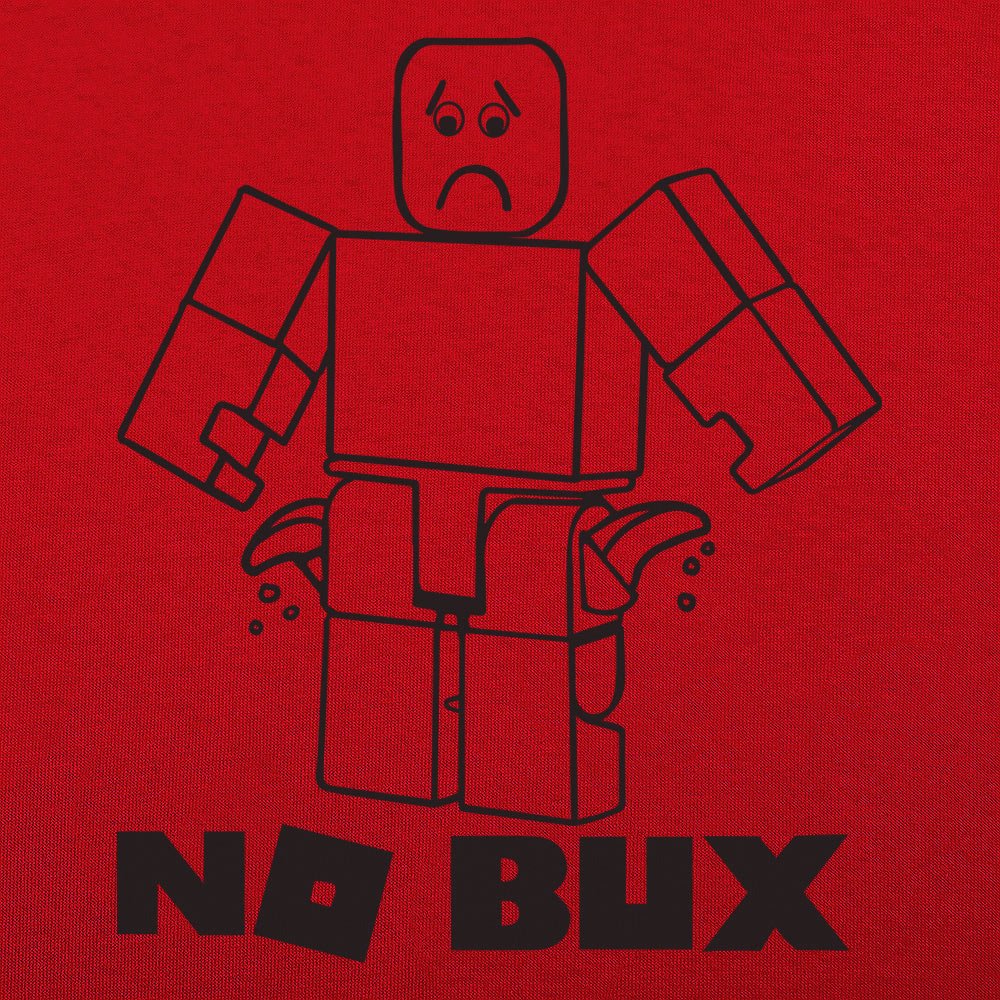 No Bux Broke Blocky Gamer Avatar With Empty Pockets