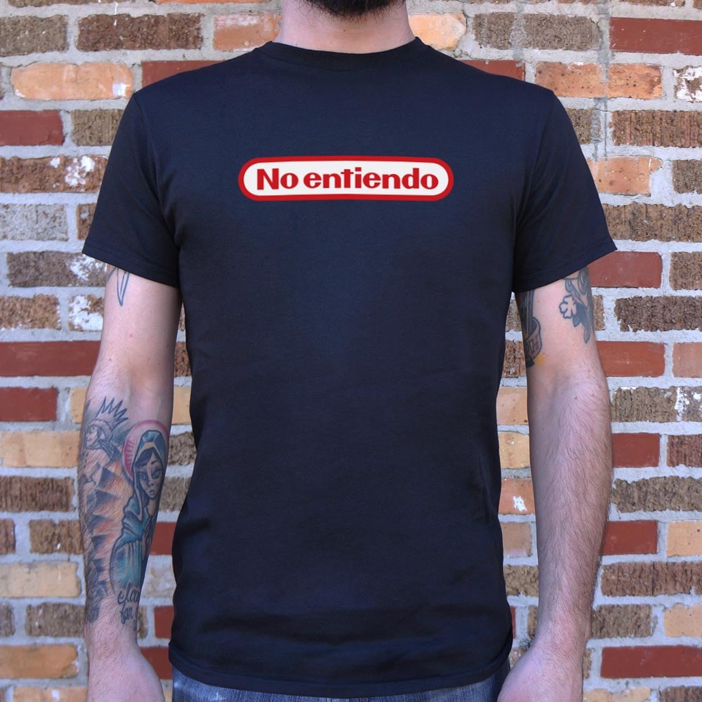 No Entiendo Spanish I Don't Understand Retro Gaming Logo