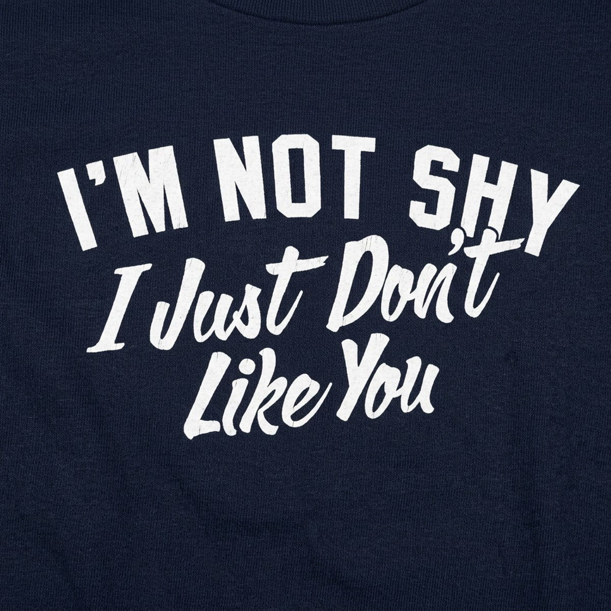 I'm Not Shy I Just Don't Like You Sarcastic Quote