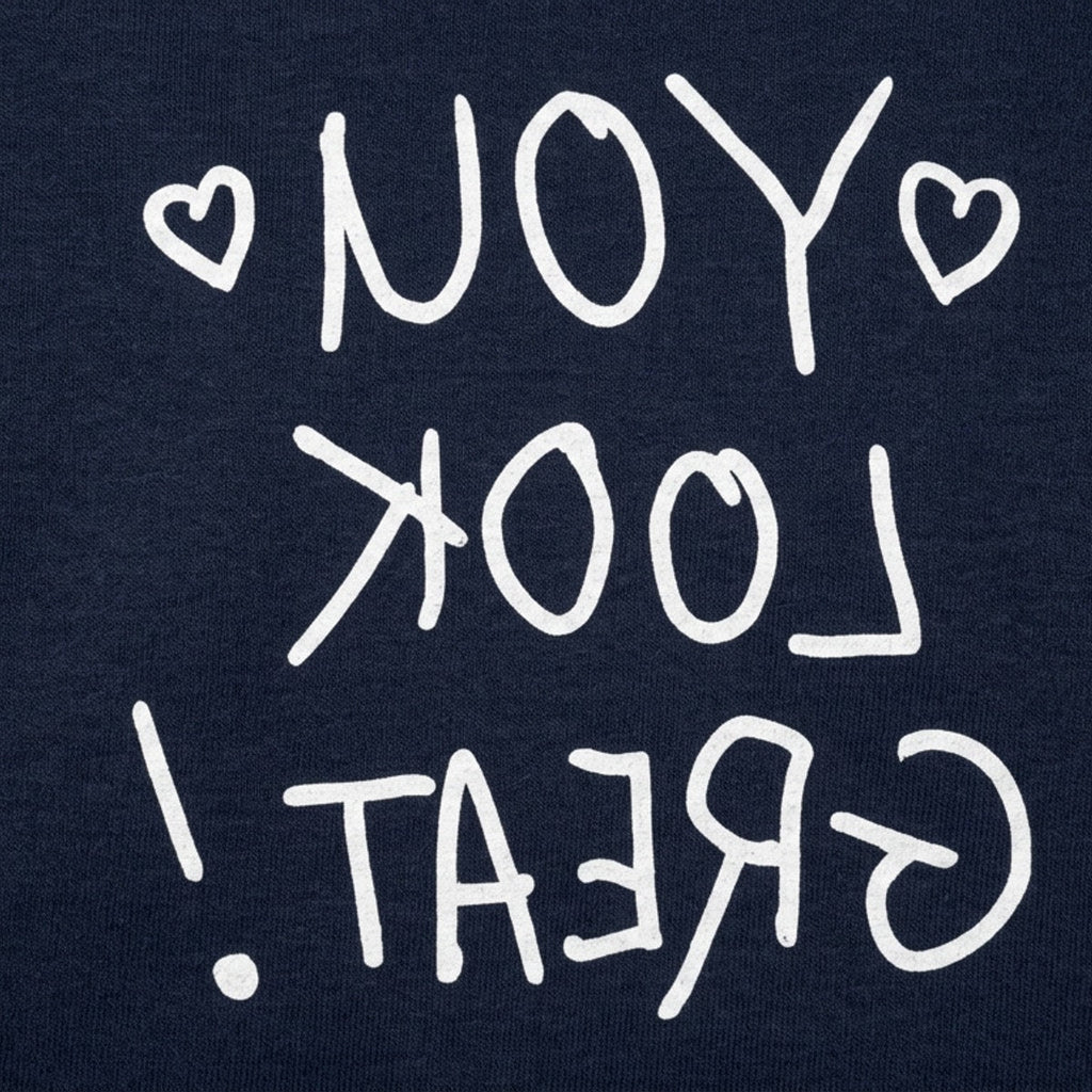Note to Self You Look Great Backwards Mirror Message