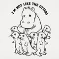 Not Like The Otters Hippo Surrounded by Otters