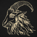 Old Goat Head Illustration