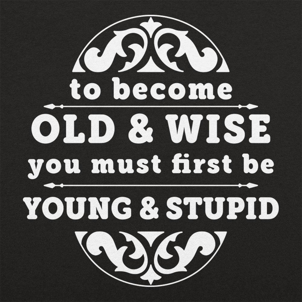 Old and Wise You Must First Be Young and Stupid