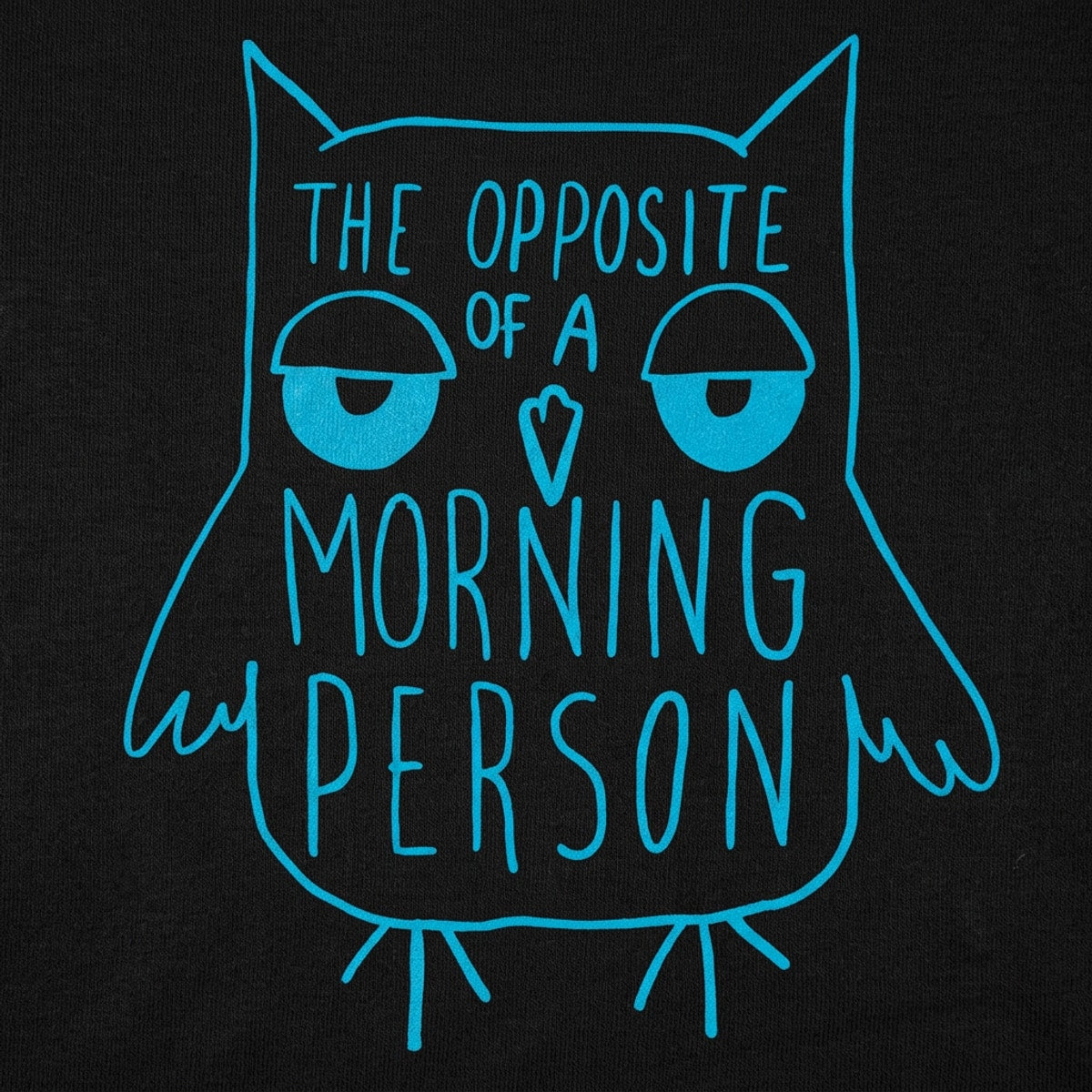 Opposite Of A Morning Person Sleepy Owl
