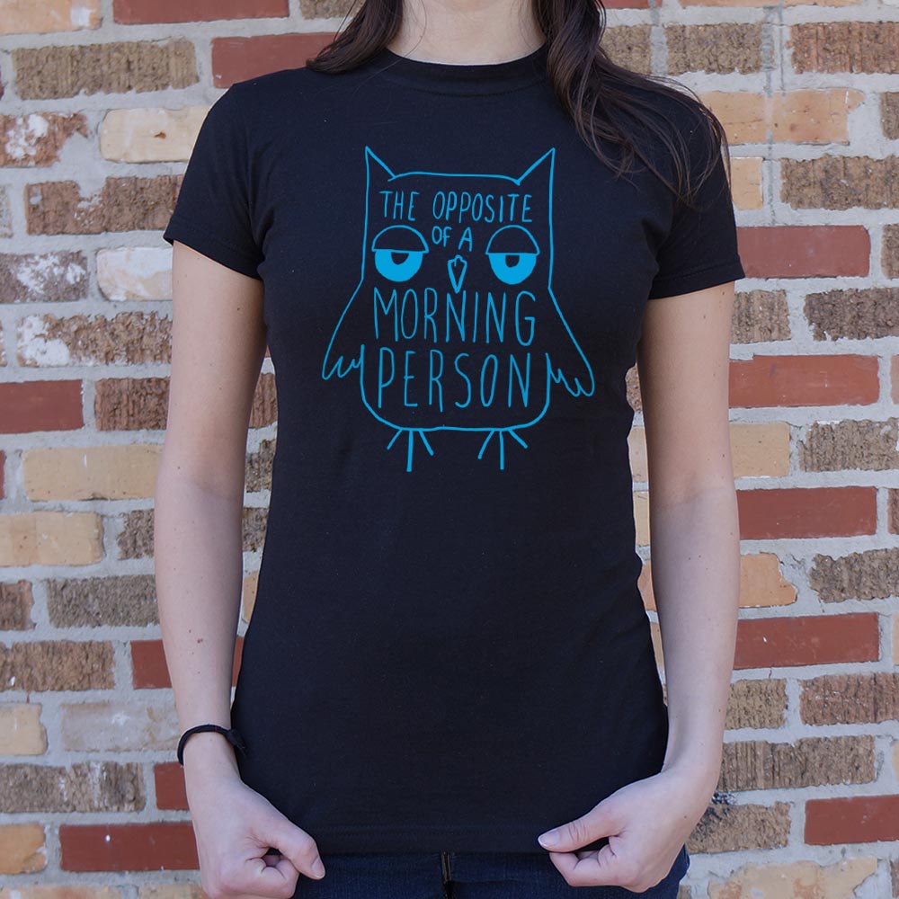 Opposite Of A Morning Person Sleepy Owl