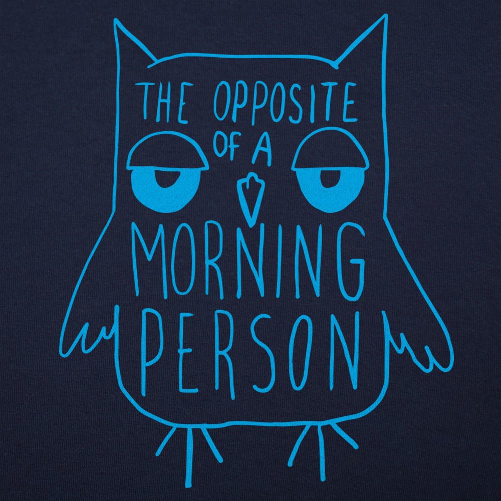 Opposite Of A Morning Person Sleepy Owl