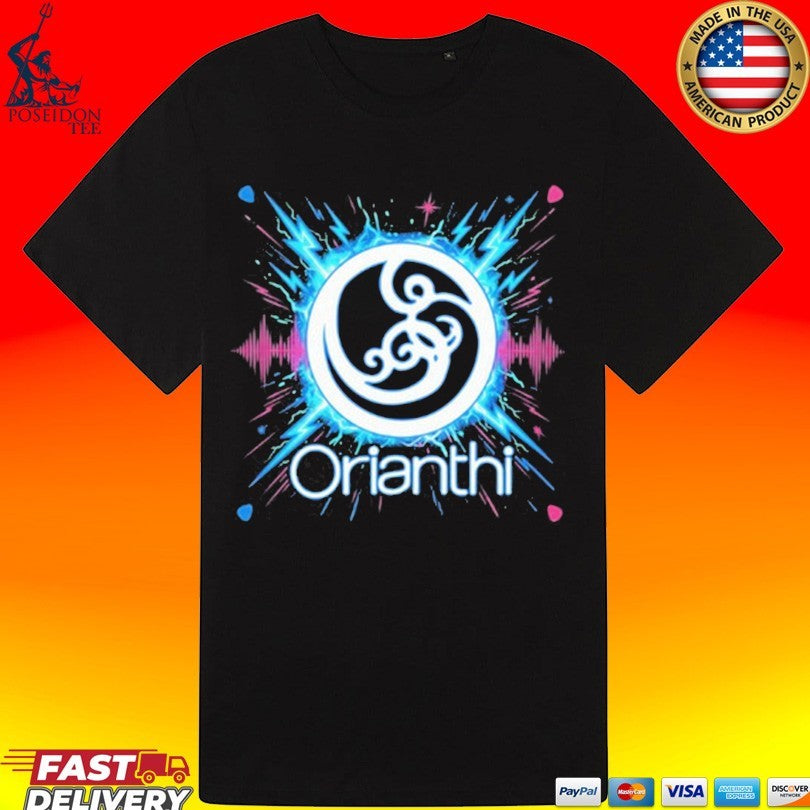 Orianthi Neon Bolt Logo T-shirt