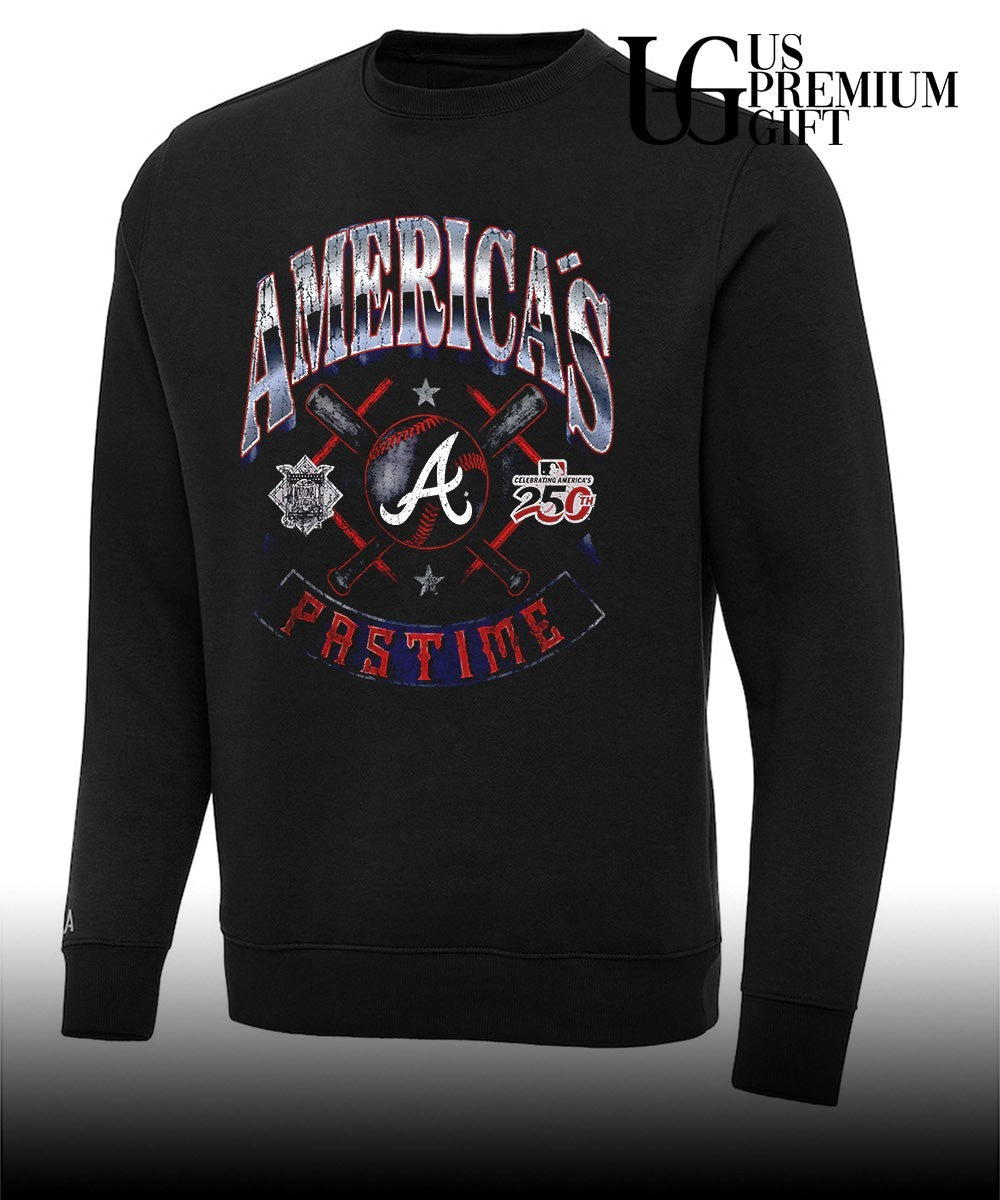 Atlanta Braves baseball Americana 250th Pastime celebrating logo shirt