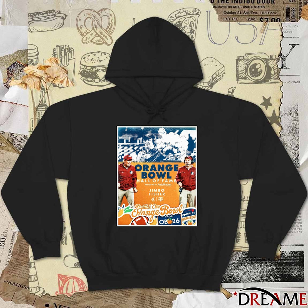 Coach Jimbo Fisher 2025 Orange Bowl Hall of Fame Poster t-shirt