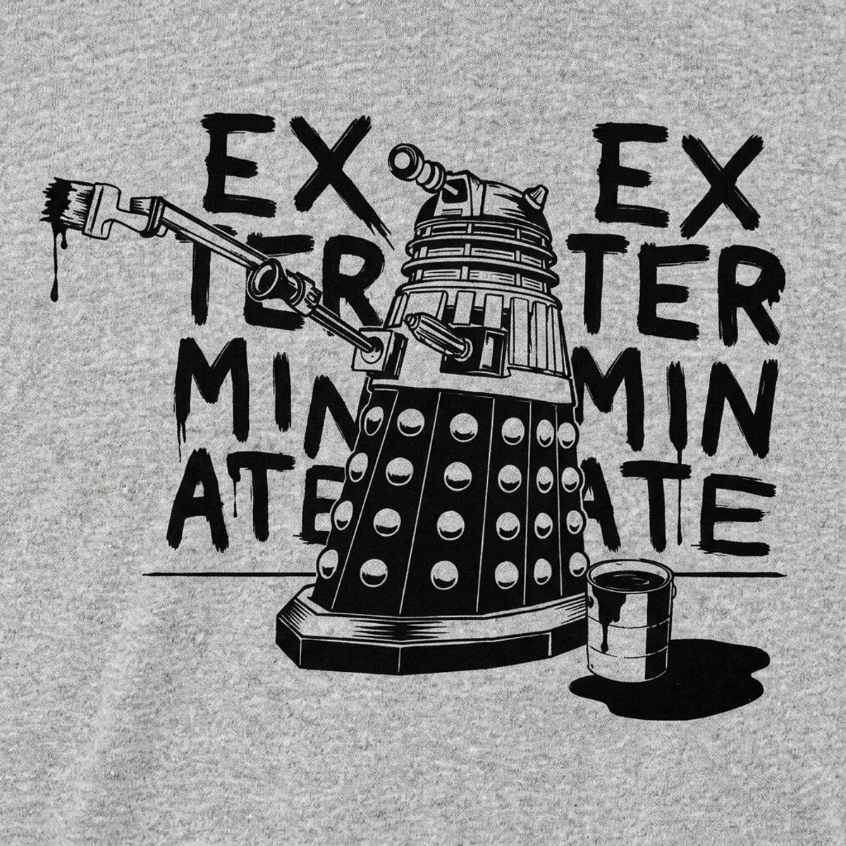 Paint Exterminate Robot Graffiti