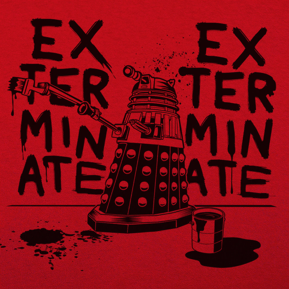 Paint Exterminate Robot Graffiti