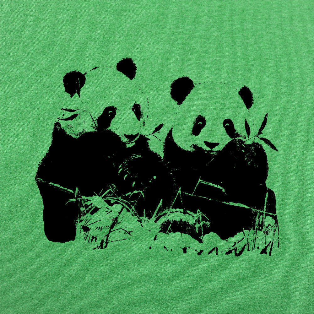 Pandamonium Two Pandas Eating Bamboo