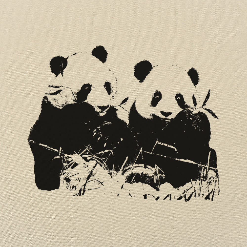 Pandamonium Two Pandas Eating Bamboo