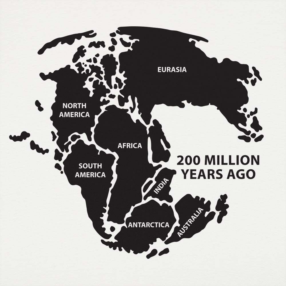 Pangea Supercontinent Map