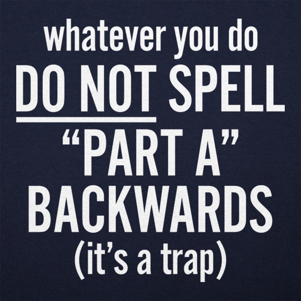 Part A Backwards Spelling Trap Joke