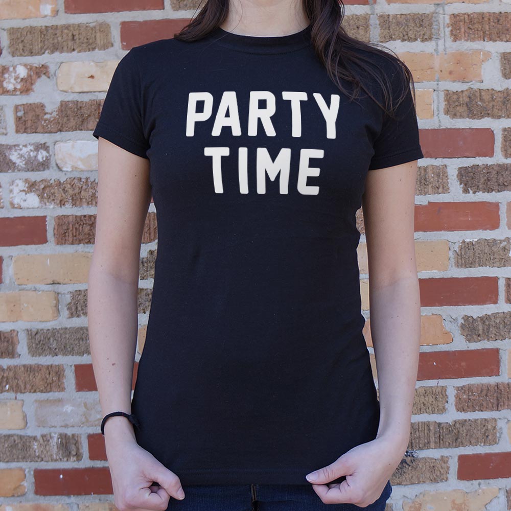 Party Time Bold Celebration Slogan