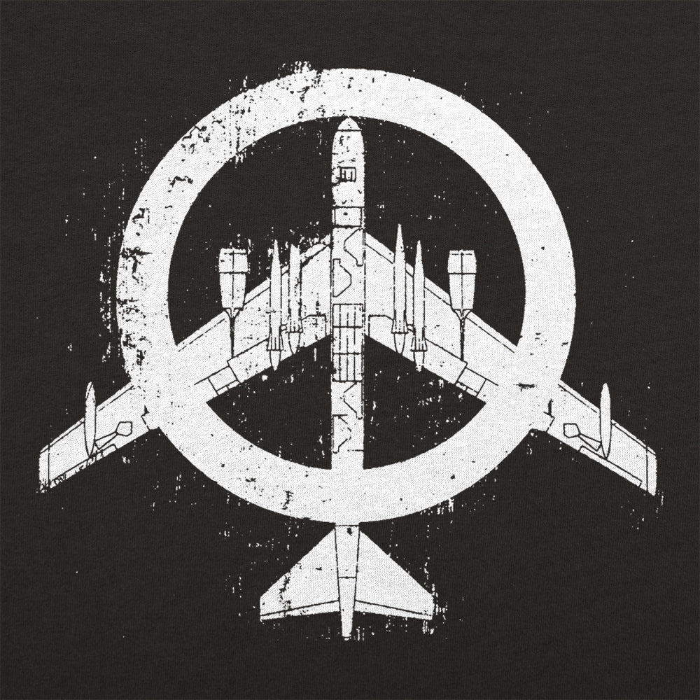 Peace Bomber Fighter Jet Peace Sign
