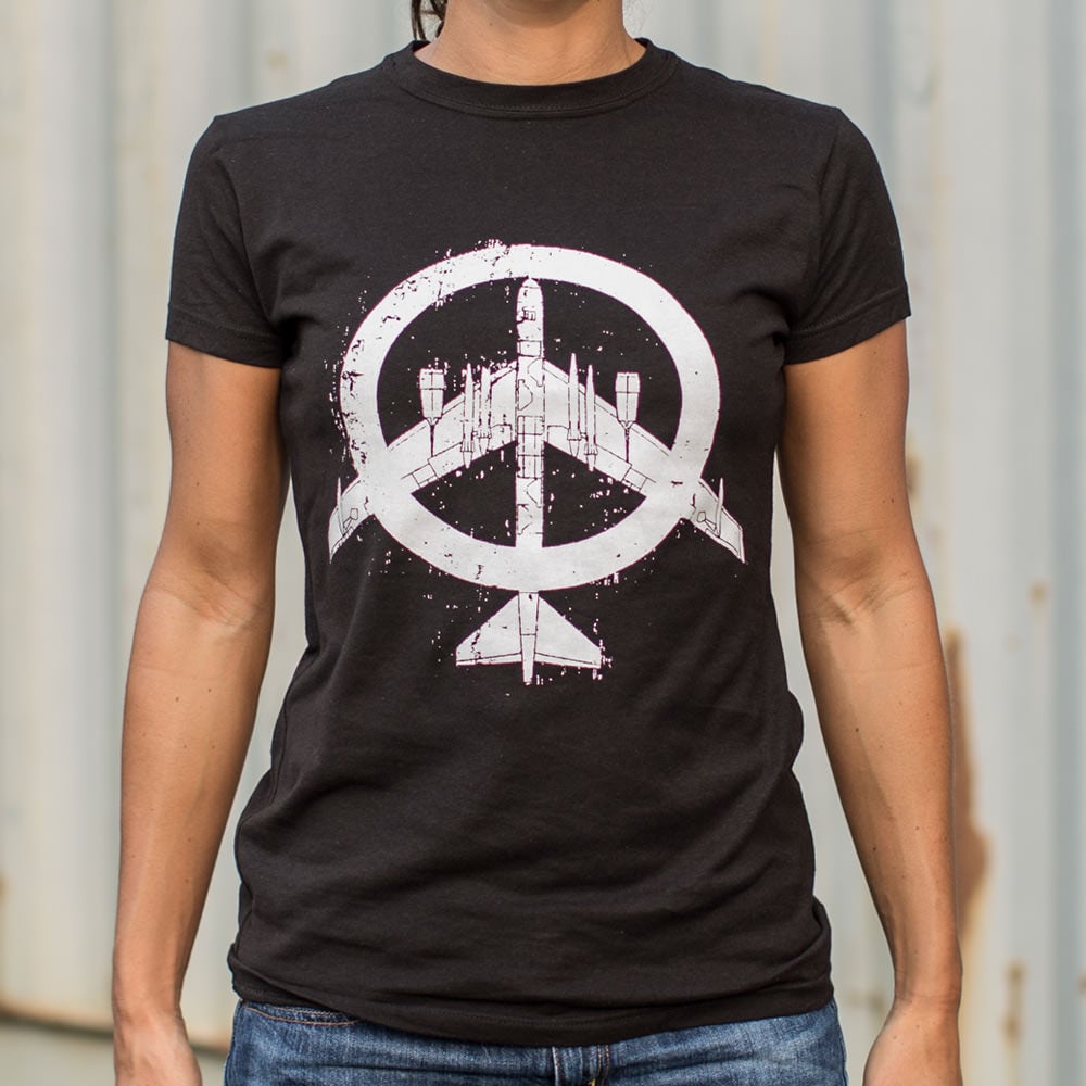 Peace Bomber Fighter Jet Peace Sign