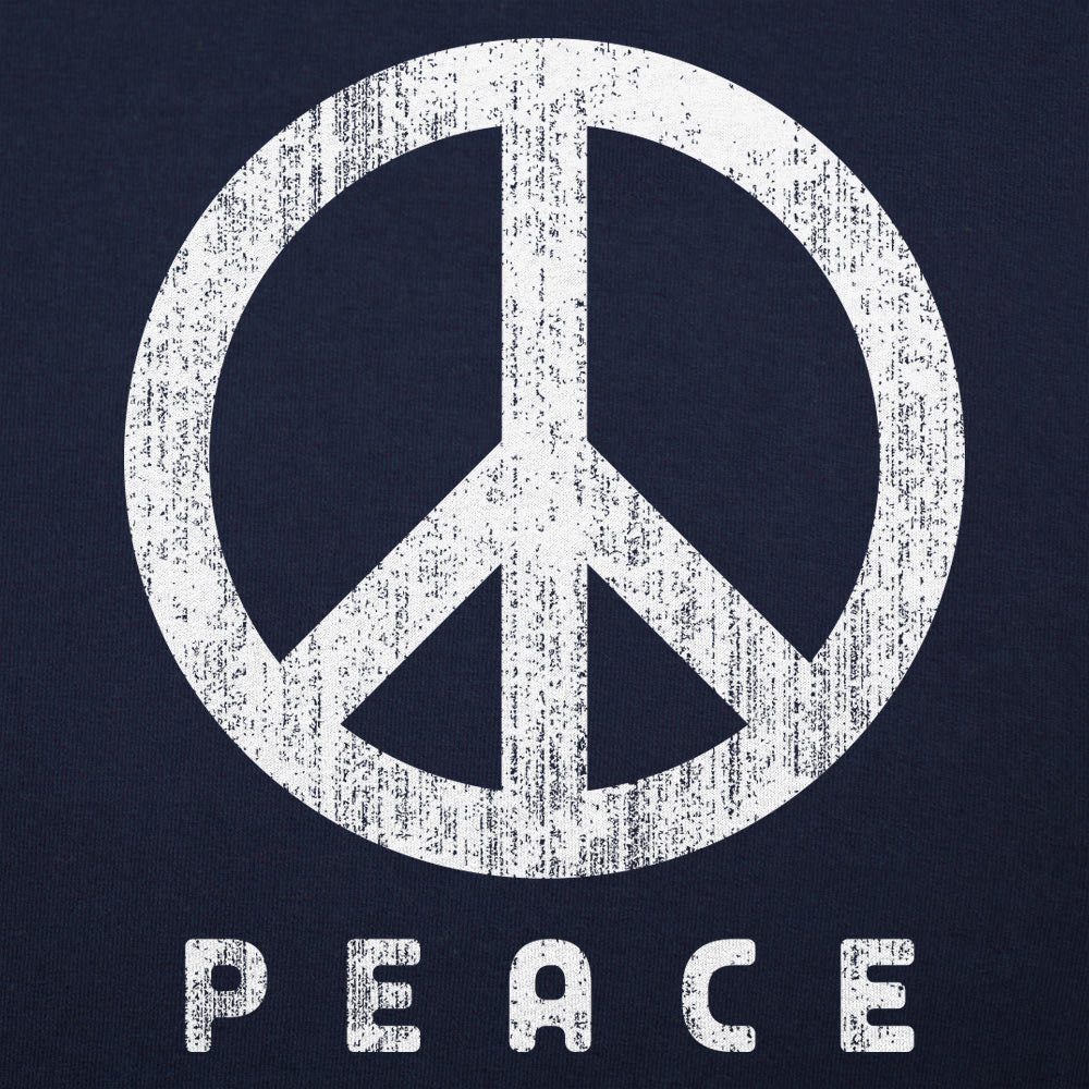 Peace Sign Vintage Distressed Peace Symbol
