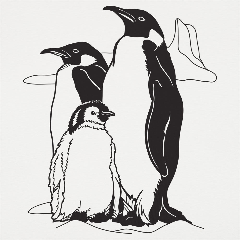 Penguin Family Illustration