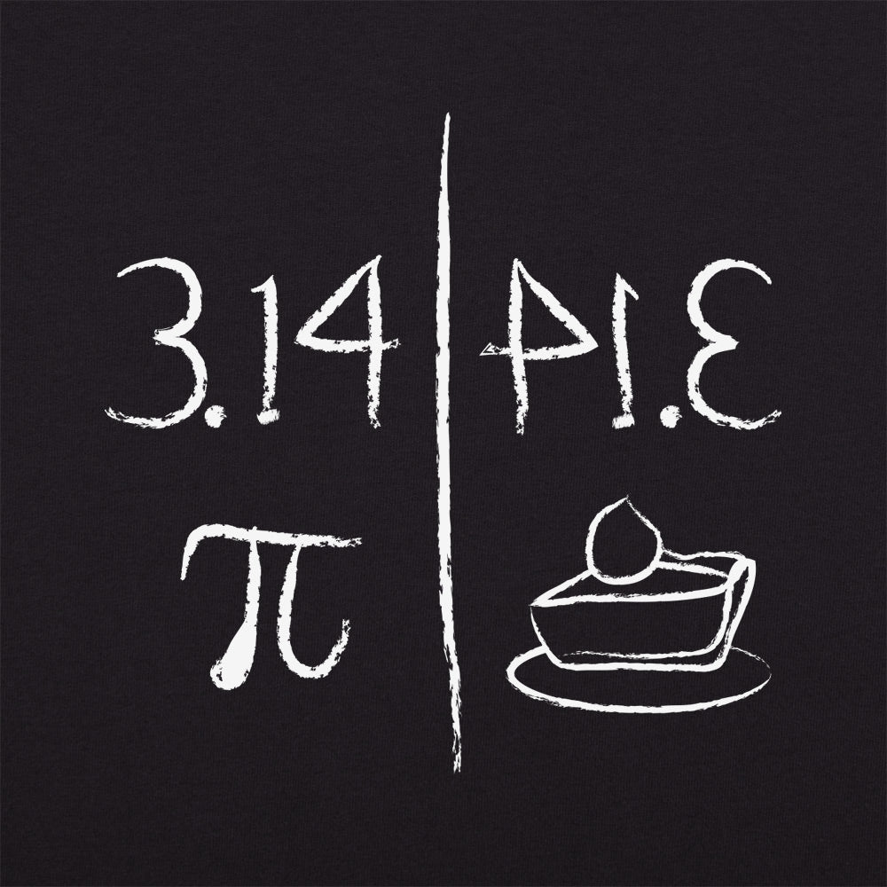 Pi Mirrors Pie 3.14 Symbol and Slice of Pie