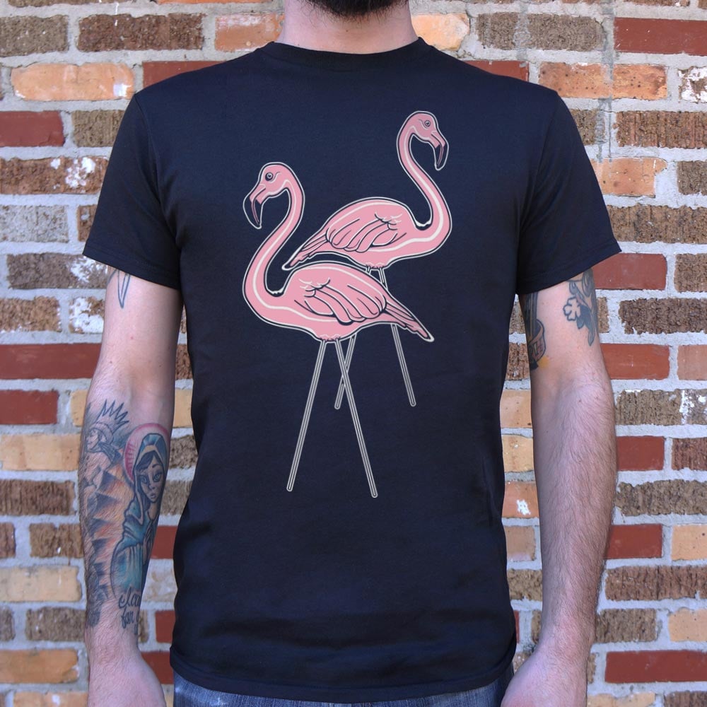Pink Flamingos Plastic Lawn Ornaments