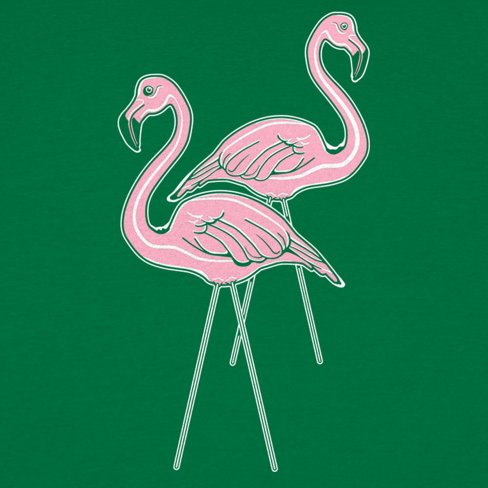 Pink Flamingos Plastic Lawn Ornaments