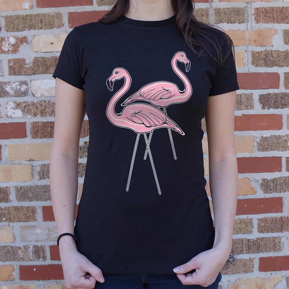 Pink Flamingos Plastic Lawn Ornaments
