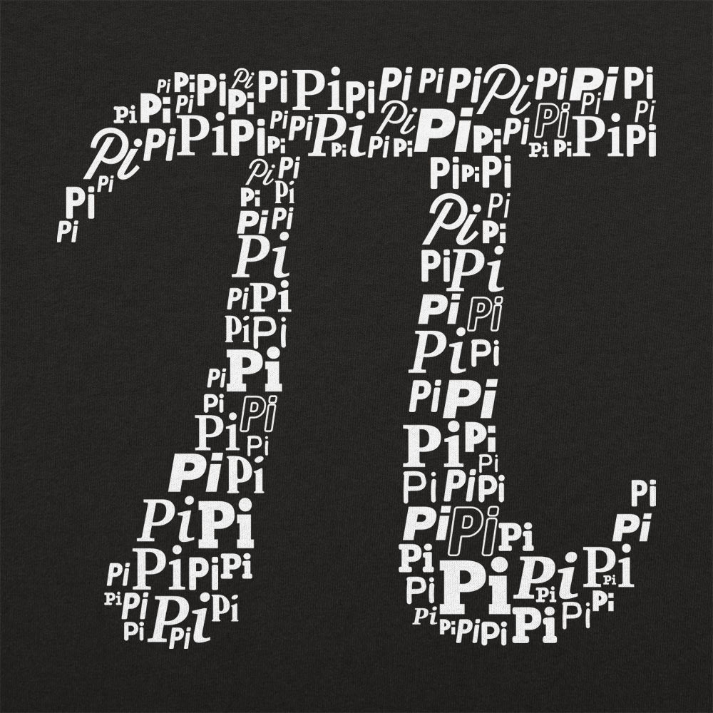 Pi Of Pi Symbol Made of the Word Pi