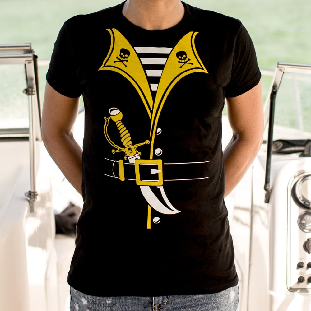 Pirate Costume with Sword and Skull Collar