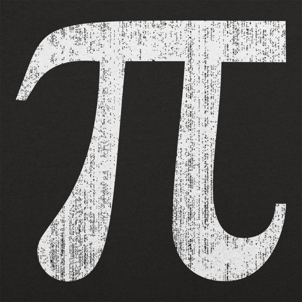Pi Symbol Distressed Math Design