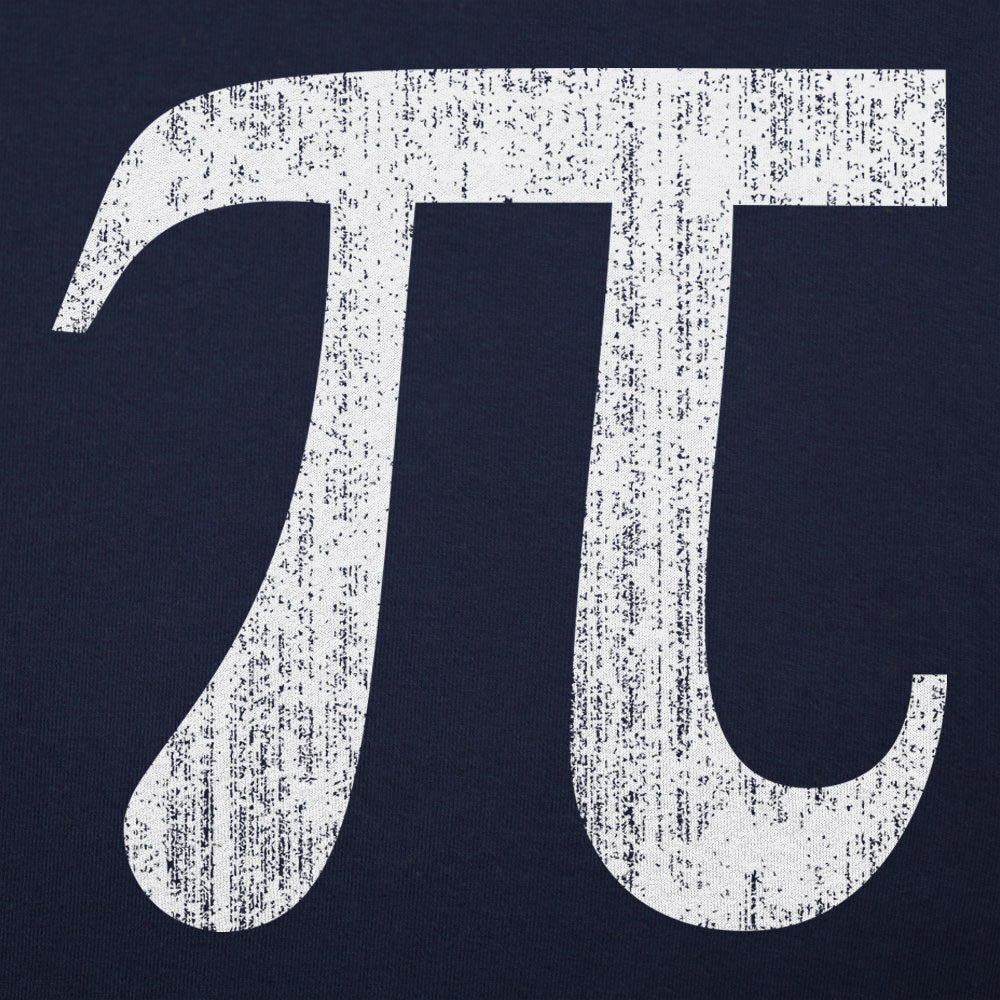 Pi Symbol Distressed Math Design