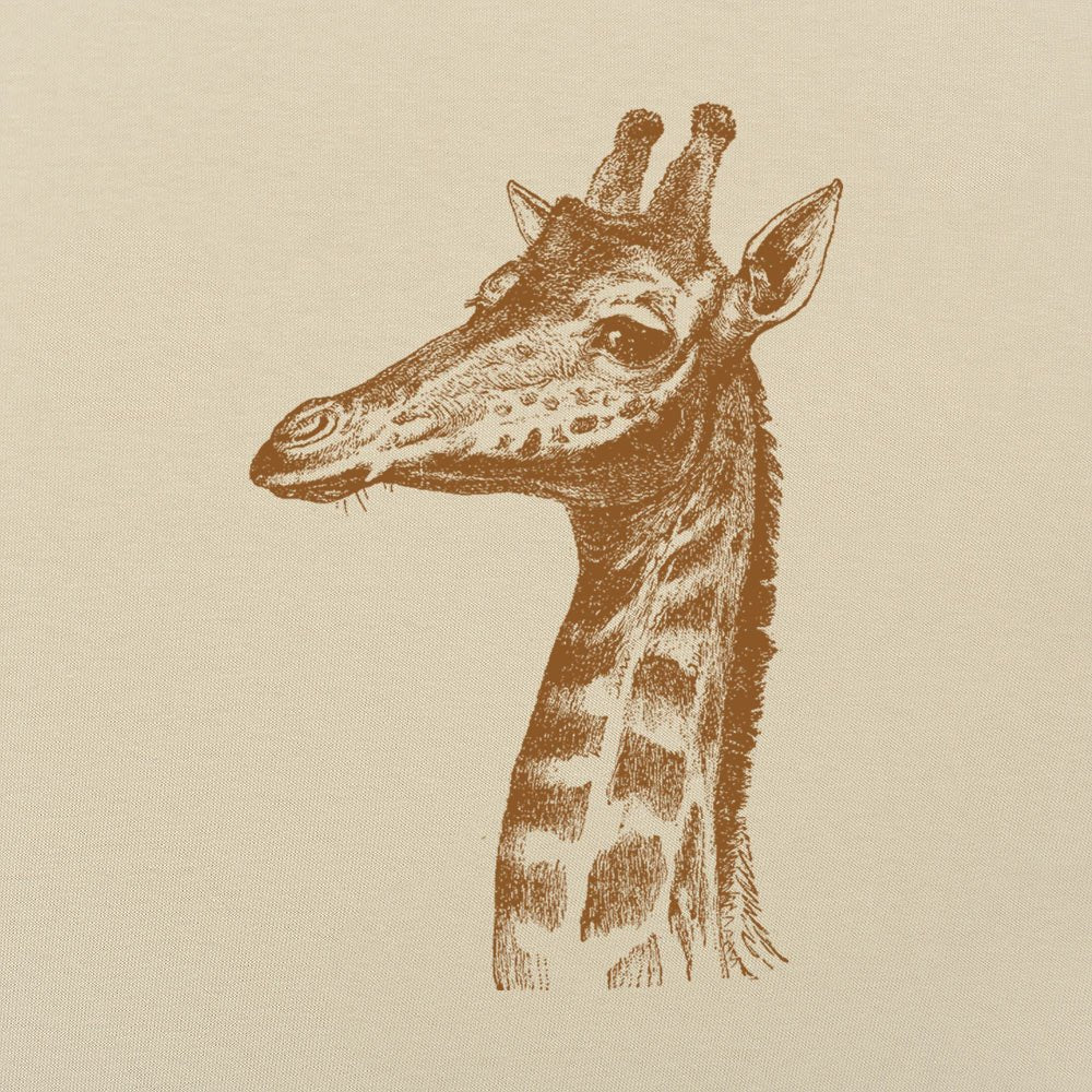 Placid Giraffe Vintage Illustration