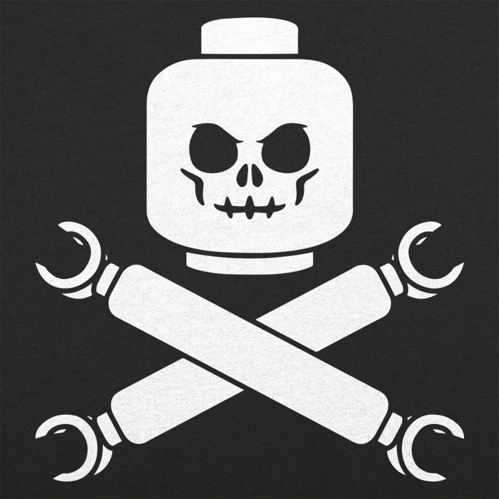 Plastic Block Pirates Toy Skull and Crossbones