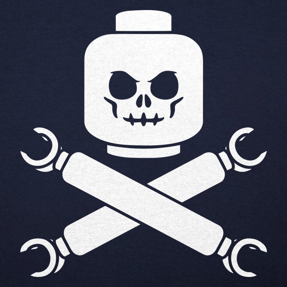 Plastic Block Pirates Toy Skull and Crossbones