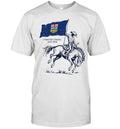 Cowboy Alberta Flag Forever Strong and Free Western Province Canada Alberta Shirt