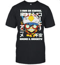 Cyberpunk Gamer I run on coffee anime and anxiety Shirt