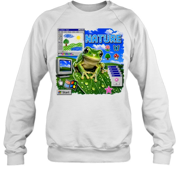 Nature frog computer desktop icons paint window start error software Shirt