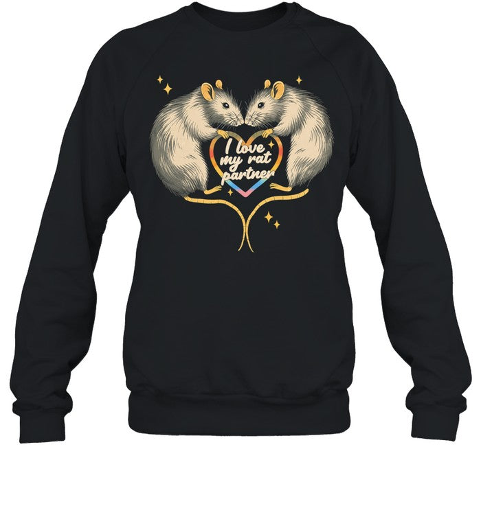 Rats heart I love my rat partner romantic Shirt