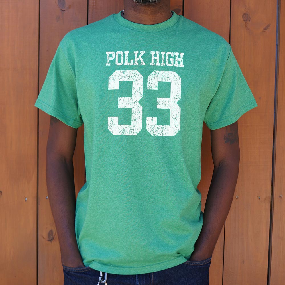 Polk High Panthers Number 33 Football Jersey Design